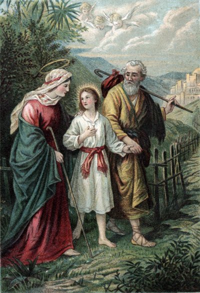 Jozef en Maria met Jezus door English School